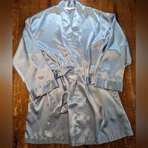 Victoria's Secret Vintage Satin Robe Nightwear Sleep Bath Classy Lingerie Y2K